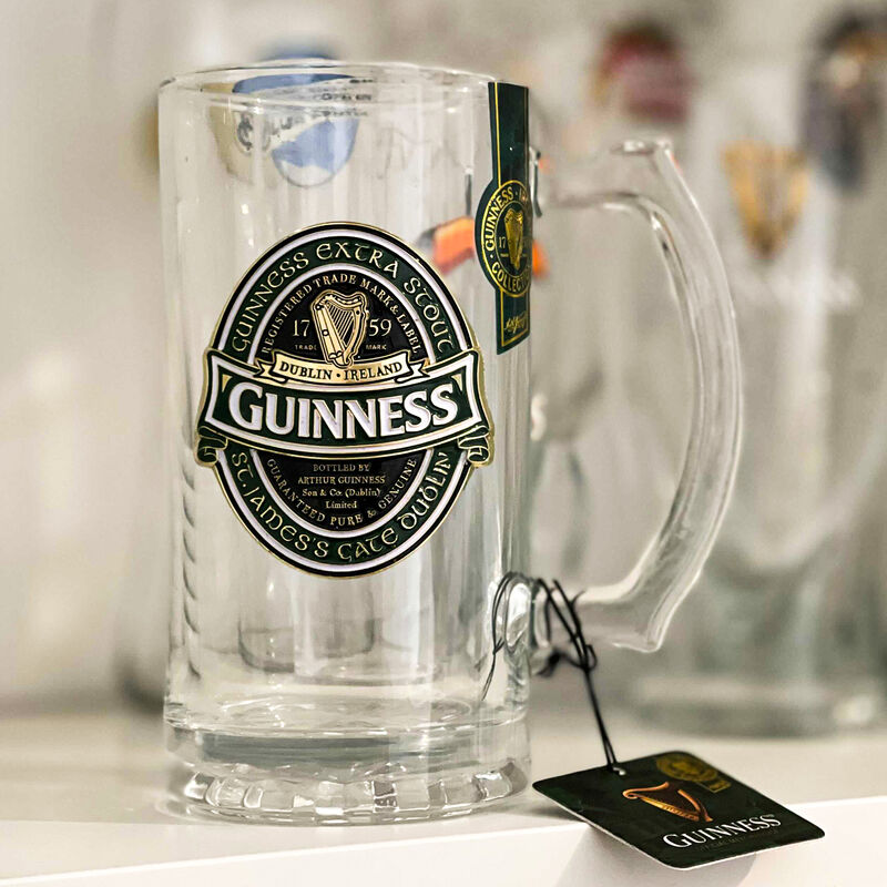 Guinness Ireland Collectable Tankard with Embossed Guinness Ireland Label